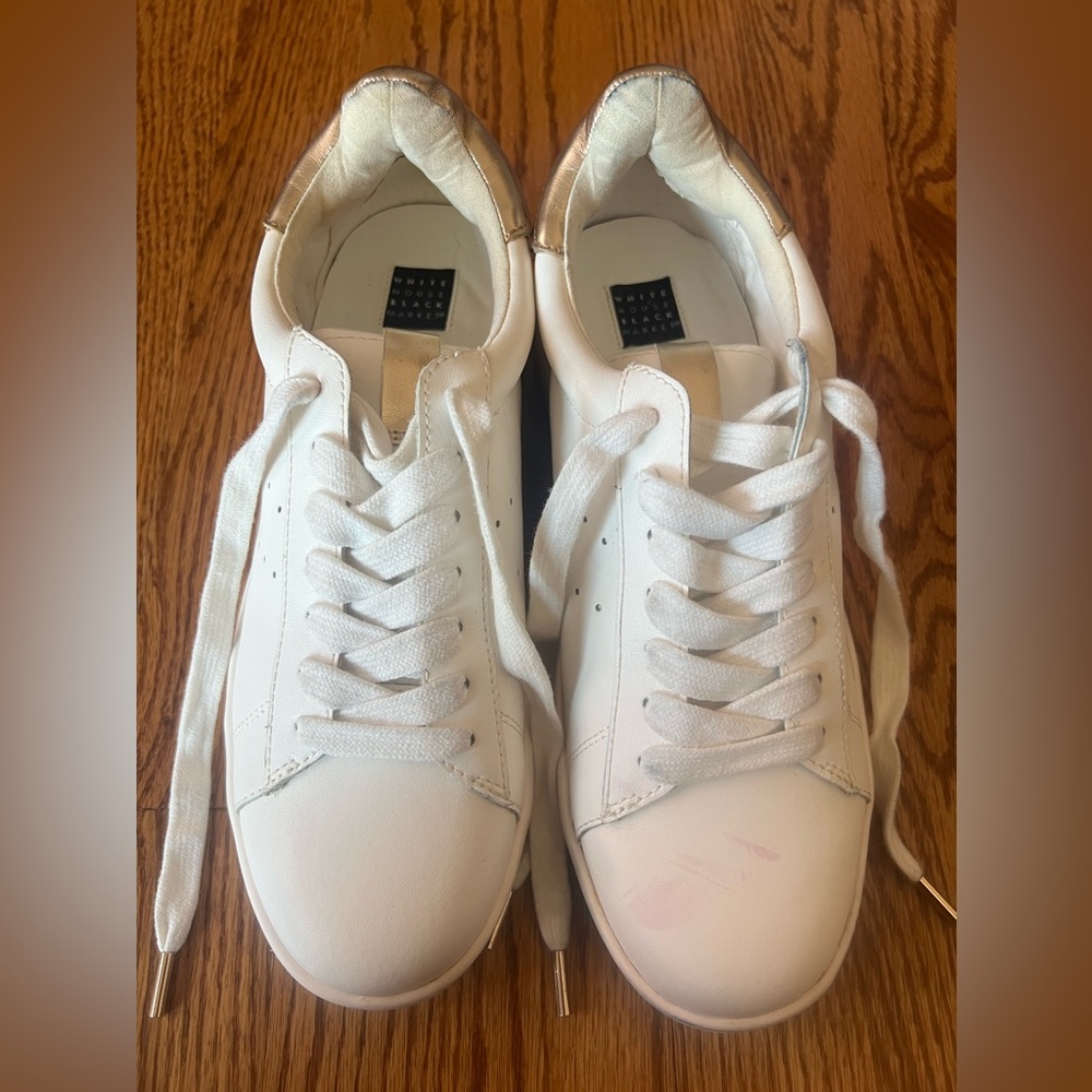 WHBM Kicks Animal-Trim Sneakers womens US Size 7M (Has Defects)